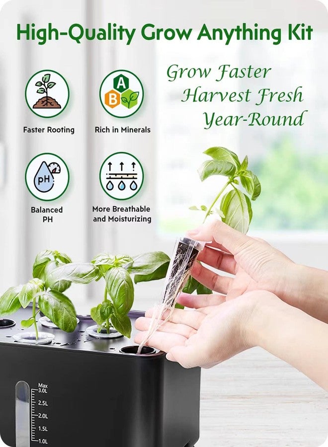GARDENCUBE مجموعة كبسولات الزراعة المائية (160 قطعة): مجموعة GardenCube لزراعة أي شيء، تتضمن 40 إسفنجة زراعة، و40 سلة زراعة، و40 قبة زراعة، و40 ملصقًا للكبسولات - متوافقة مع مستلزمات الزراعة المائية من جميع العلامات التجارية - Image 2