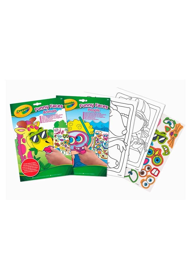 Crayola Funny Faces People Colouring & Sticker Book - Characters May Vary - Image 5