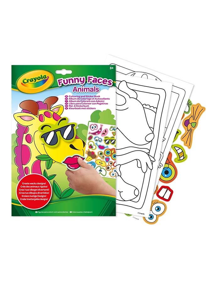 Crayola Funny Faces People Colouring & Sticker Book - Characters May Vary - Image 2