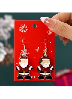 Mark Fairwhale New Christmas Pendant Earrings Cartoon Diamond Alloy Christmas Earrings Series 
