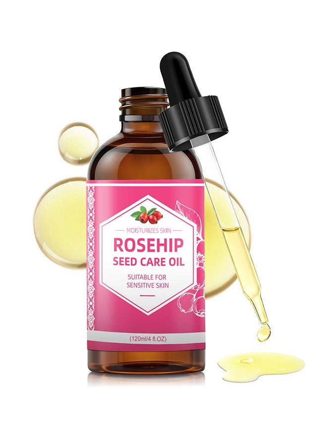 QINGLING Rosehip Seed Care Oil Gentle Moisturizing Oil For Sensitive Skin Nourishing Face Body Massage Skin Care 120ml - Image 1