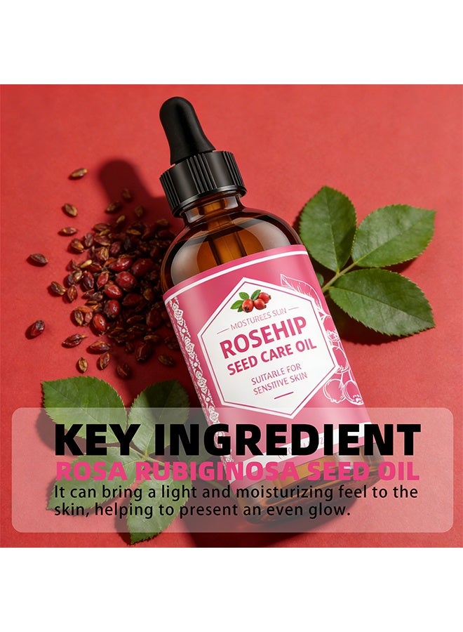 QINGLING Rosehip Seed Care Oil Gentle Moisturizing Oil For Sensitive Skin Nourishing Face Body Massage Skin Care 120ml - Image 3