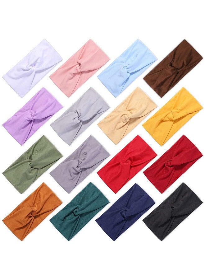 jollybows 16 Pcs Headbands For Women Elastic Hair Bands Yoga Running Hair Wrap No Slip Hair Accessories For Girls - Image 1