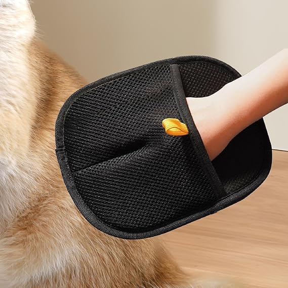 BELOXY Pet Hair Removal Gloves, Static-Enhanced Pet Hair Removal Mitt, Reusable Grooming Mitt Cleaning Glove for Furniture, Carpets, Car Seats & Gentle Massage for Dogs Cats (23.5x18cm) (Multi) - Image 5