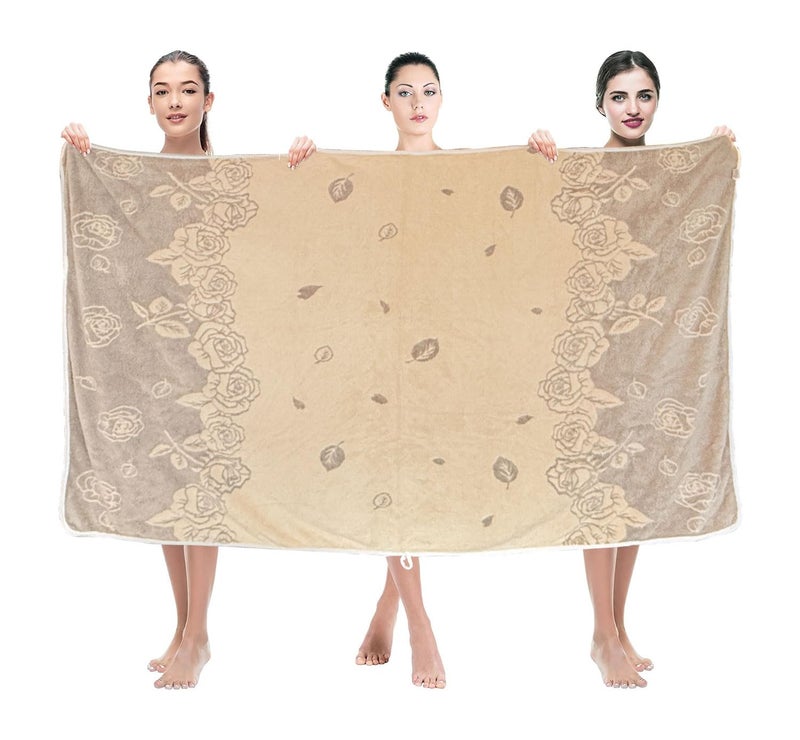 MAXOSHINE Extra Large Size Towels for Bath-Super Soft Jumbo Bath Towels with Hanging Loop-Highly Absorbent Quick Drying Bathing Towel for Men & Women-90x170 cm - Image 4