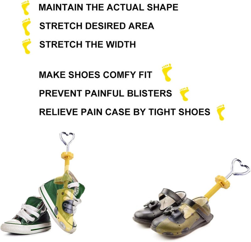LETGO Kids Shoe Stretcher,Shoe Stretcher for Children fit 3-10 Years Old Children,Adjustable Length Width Gifts for Girls Boys - Image 4