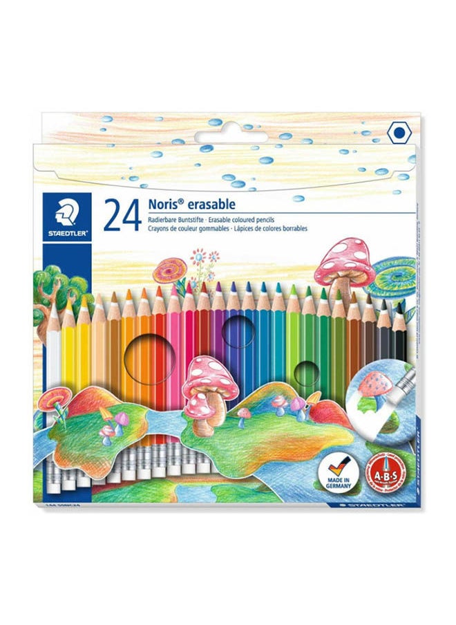 STAEDTLER Erasable Colo Red Pencils 24 Pcs Multicolour 