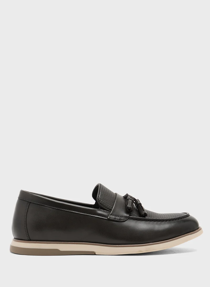 Robert Wood Tassel Detail Casual Slip Ons