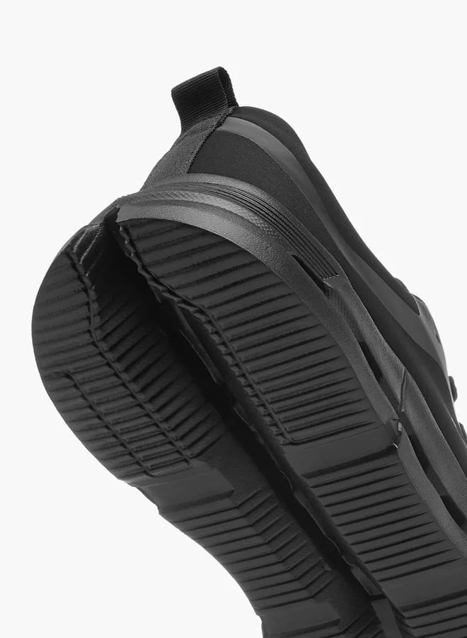Lee Cooper Men's Pull Tab Detail Lace-Up Sneakers
