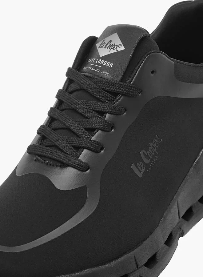 Lee Cooper Men's Pull Tab Detail Lace-Up Sneakers