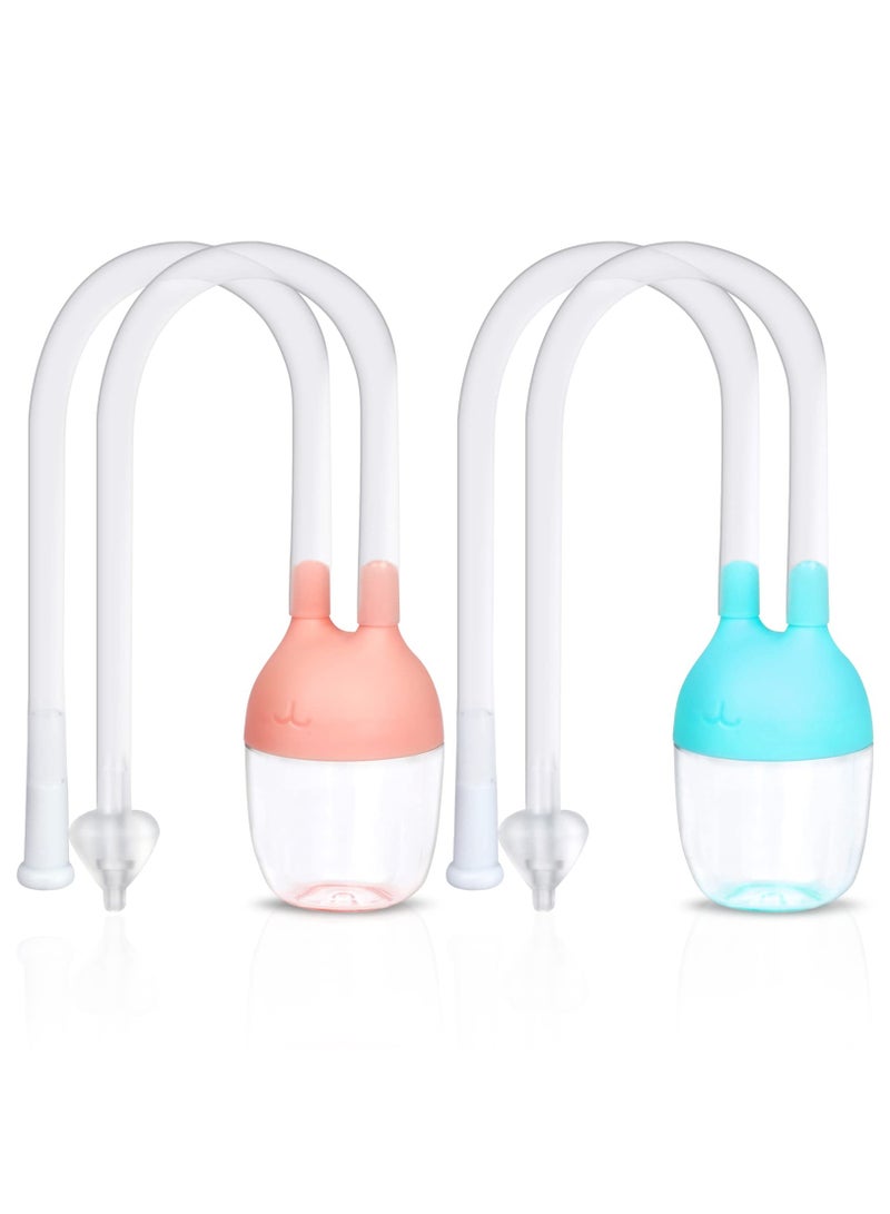 Nasal Aspirators Baby, Baby Nose Unblocker Premium Anti-backflow Snot Sucker for Baby, Newborn and Toddlers Nose Congestion Relief(2 Pcs) - Image 1