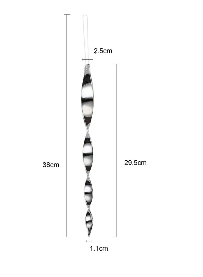 Generic Woodpecker Rods for House,Bird Reflective Devices Outdoor,Reflective Scare Rods,Bird Reflectors for Outside（Christmas Reflector Strip Hanging Home As Decoration(6PCS)  - Image 4