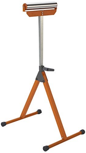 BORA Portamate PM-5090 Adjustable Pedestal Feed Roller Support with 11-1/4" Ball Bearing Steel Roller - Image 1