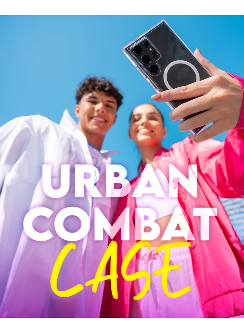 PanzerGlass حافظة قتال حضري من CARE بواسطة PanzerGlass لهاتف Samsung Galaxy S25 Plus متوافقة مع الشحن اللاسلكي Qi، ضمان مضاد للاصفرار لمدة سنة، حافظة Galaxy S25 Plus، شفافة-شاردونيه - Image 2