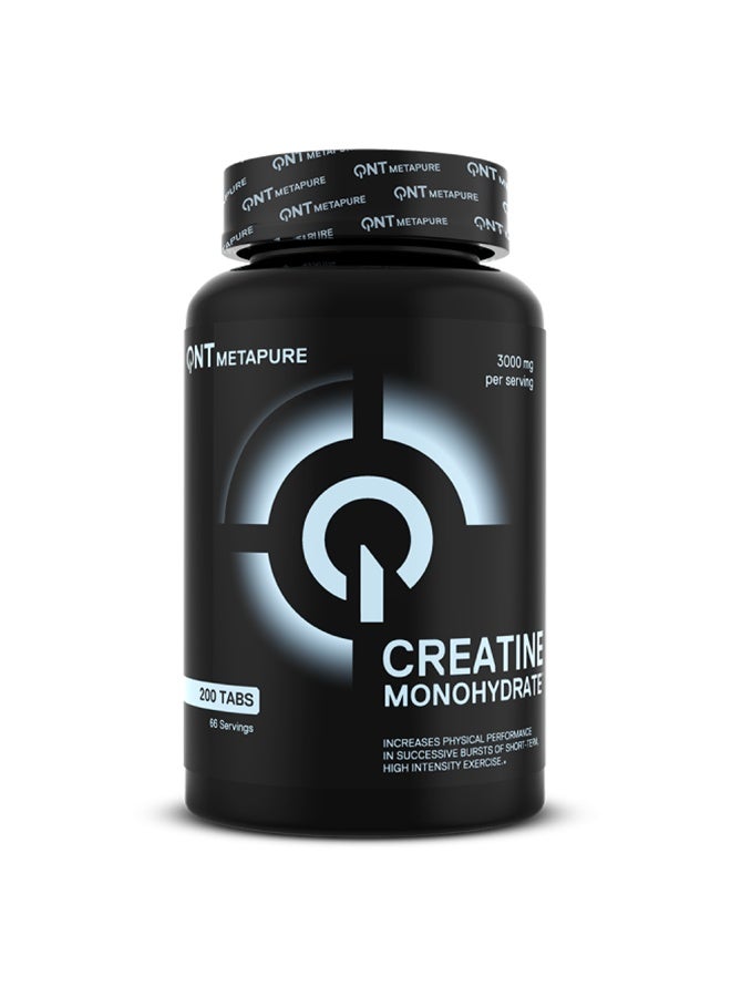 QNT Creatine Monohydrate 3000 mg Tablets | 200 Tabs | Enhanced Performance & Recovery - Image 1