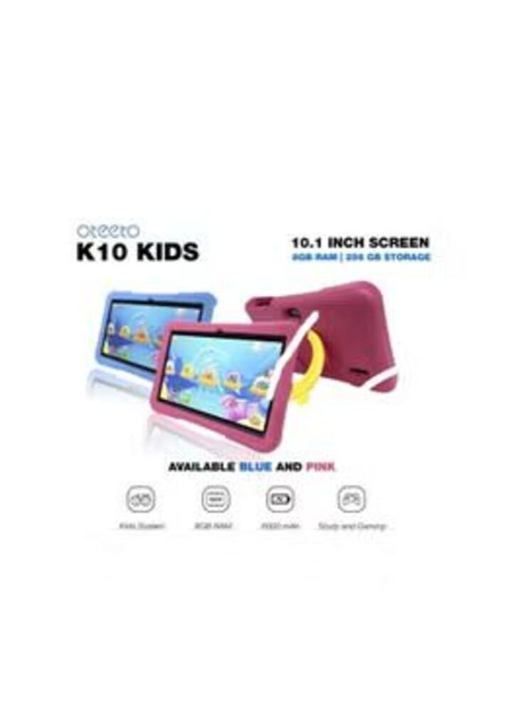 أوتيتو تابلت كيدز K10 5G WI-FI بنظام أندرويد بشاشة 8 إنش، 8 جيجابايت رام، 256 جيجابايت تخزين، بطارية 6000 مللي أمبير، كاميرا أمامية 8 ميجابكسل + كاميرا خلفية 13 ميجابكسل، ساعة للأطفال - (رمادي + وردي) - Image 3