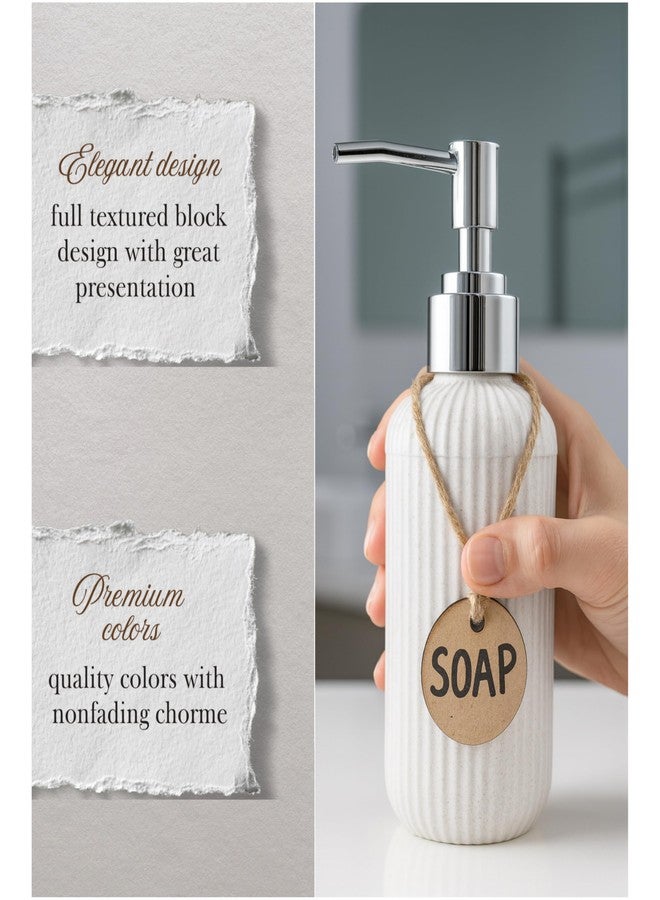 Haristar Liquid Soap Dispenser|Sanitizer Dispenser, Lotion, Shampoo Dispenser | Handwash Bottle for Kitchen | Soap Dispenser for Wash Basin | 300 MLL (Granite White, Pack of 1) - Image 5
