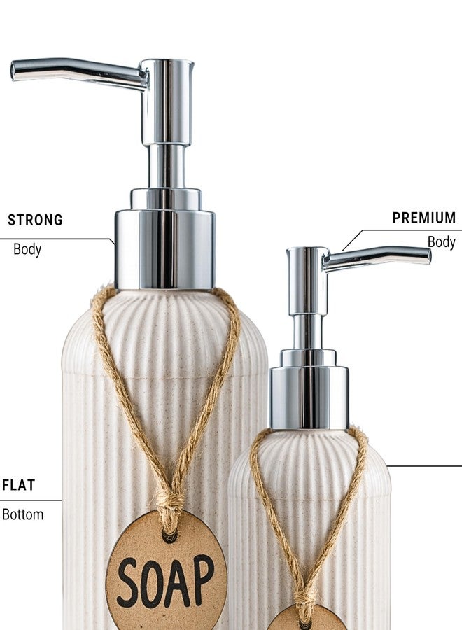 Haristar Liquid Soap Dispenser|Sanitizer Dispenser, Lotion, Shampoo Dispenser | Handwash Bottle for Kitchen | Soap Dispenser for Wash Basin | 300 MLL (Granite White, Pack of 1) - Image 3