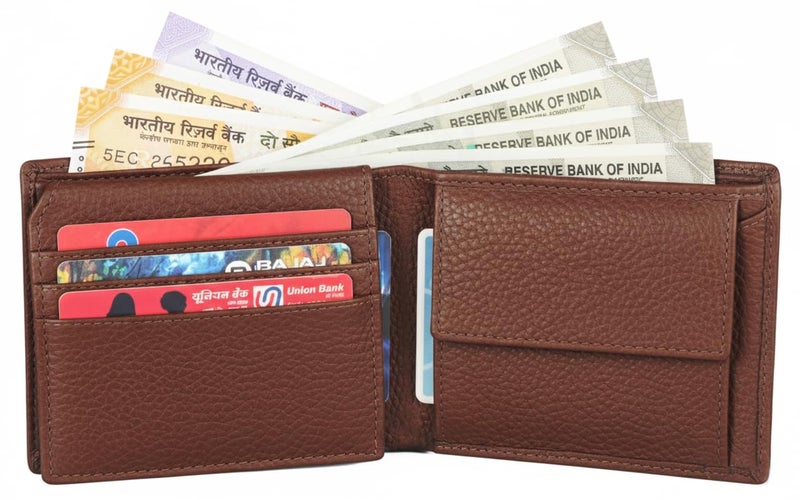 NAPA HIDE Leather Wallet for Men (Tan) - Image 4