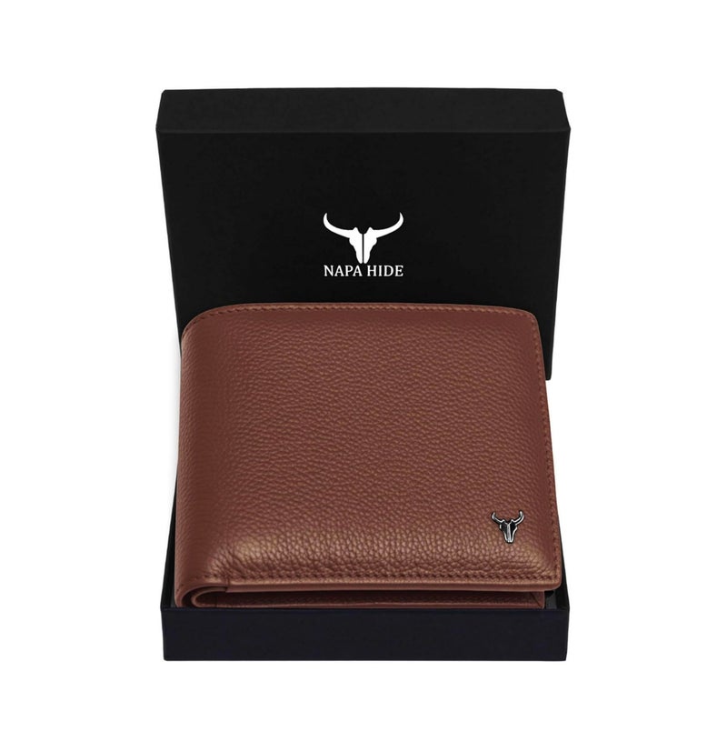 NAPA HIDE Leather Wallet for Men (Tan) - Image 1