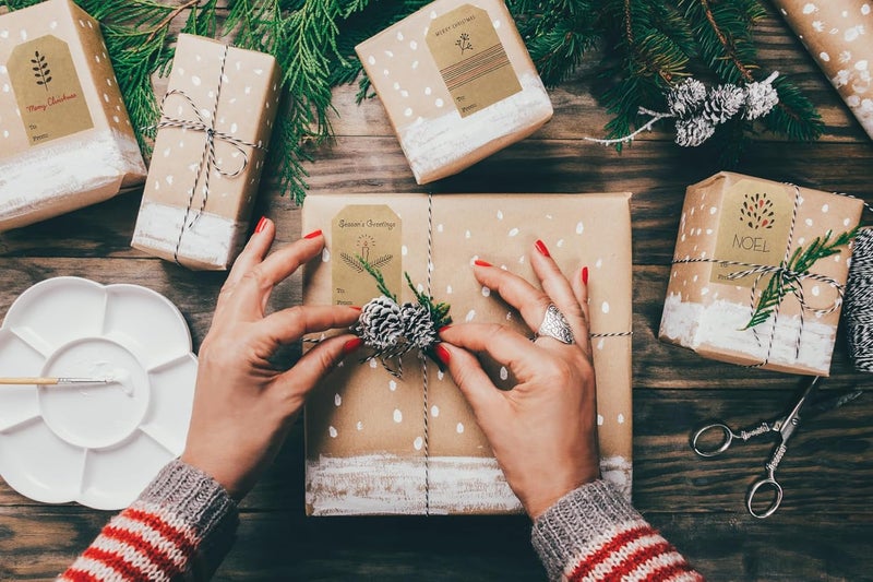 InStockLabels.com Boho Simple Christmas Gift Tag Adhesive Stickers – 2 x 3 Inch Labels, Roll of 100 with Minimalist Designs – Merry Christmas, Noel, and Candle, Made in The USA - Image 4