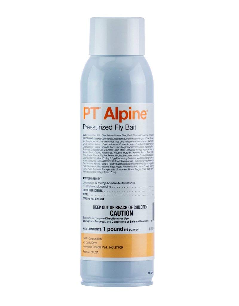PT Alpine Fly Bait, Fast Acting and Long Lasting Up to 30 Days, Ready to Use Pest Control Spray for House Flies, Fruit Flies, 16 Ounce