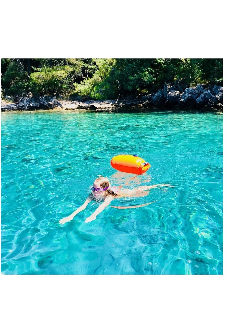 SYOSI - Swim Buoy, Waterproof Inflatable Dry Bag Swim Safety Float for Water Sports, Open Water Swimmers, Triathletes, Kayakers and Snorkelers - Image 1