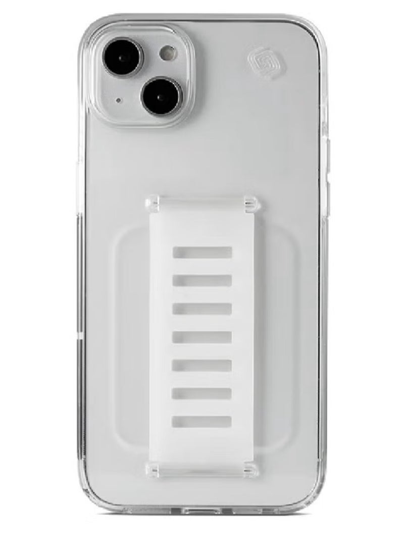 جريب 2 يو غطاء حماية واق مع مسكة لهاتف أبل آيفون 15 شفاف - Image 1