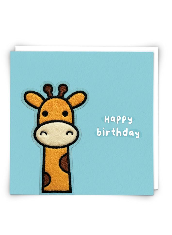 Redback Cards Hudson Giraffe Happy Birthday Greeting Card