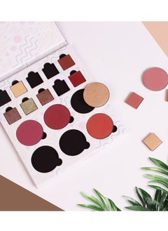 LEF LEF Empty Eyeshadow & Blusher Palette – 16 Slots  - Image 3