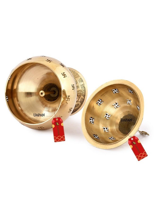 UAPAN akhand Jyoti Akhand Diya Decorative Brass Latern (9 Inch) - Image 3
