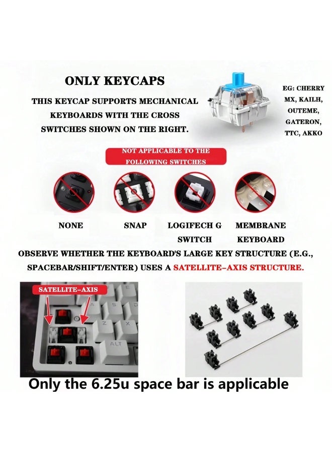 Keycaps Artisan Anime Design – Multi-Size Keycap Set for Mechanical Keyboard - Image 4