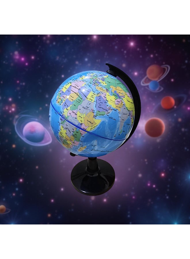 Educational globe made of shock-resistant PVC. 10.6 cm in diameter. - Image 5