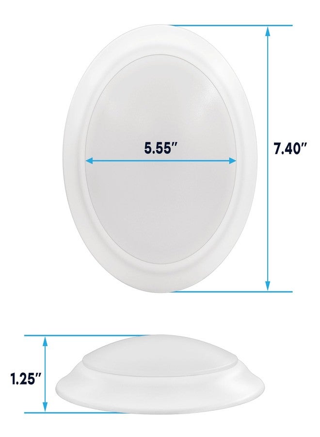 LUXRITE 6 Inch LED Disk Lights, Dimmable Flush Mount Ceiling Light, 5CCT Selectable 2700K 3000K 3500K 4000K 5000K, 12.5W, 1000LM, Surface Mount Light Fixture, Damp Rated, Energy Star, ETL - Image 3