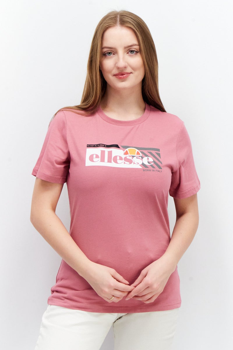 Ellesse Women Sportswear Fit Short Sleeve T-Shirt, Pink - Image 1