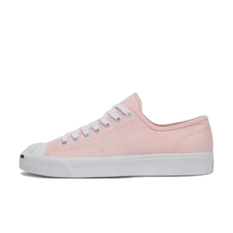 Converse Jack Purcell Unisex White/Pink Low-Top Sneakers – Comfortable Minimalist Slip-Resistant Durable Sole & Style A11519C