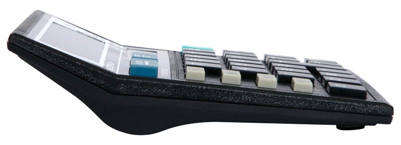 Jito 12 Digits JT-512A Black 18 Months Warranty Electronic Calculator with External AAA Replacement Battery - Image 2