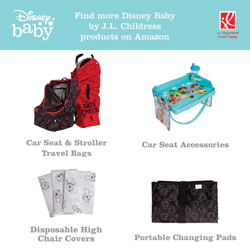 J.L. Childress Disney Baby by J.L. Childress Infant Car Seat Canopy - Baby Car Seat Cover for Shade from Sun, Breathable Fabric, Machine Washable, Reversible Design, Universal Fit - Multicolor Mickey Mouse - Image 5