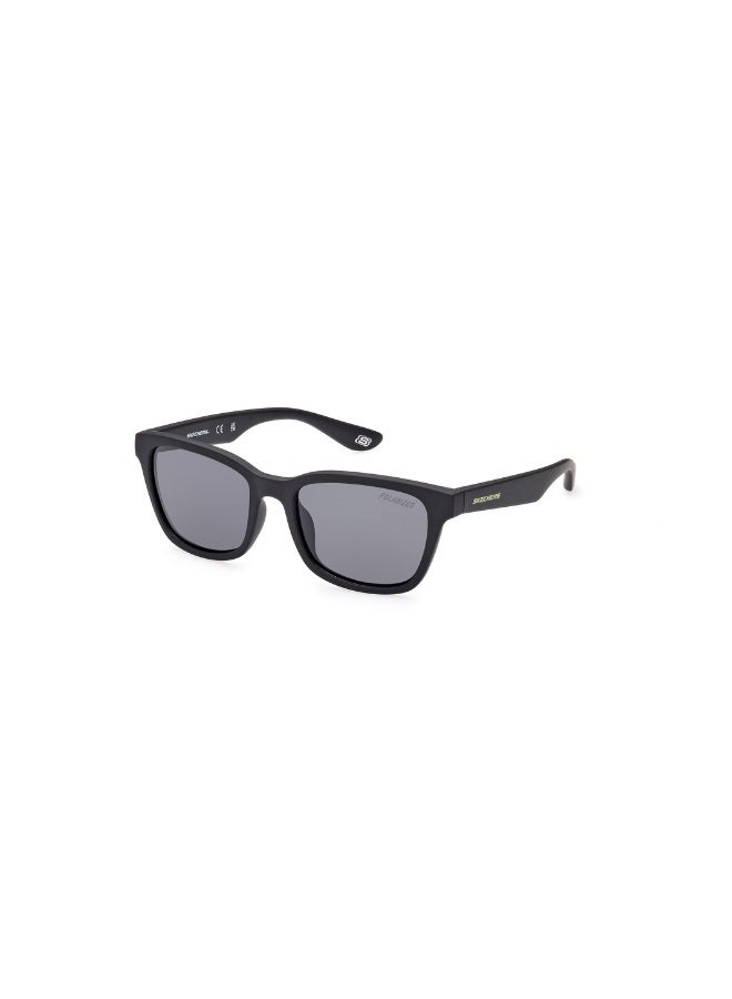 SKECHERS Se9092 Square Injected Sunglasses For Kids Size 48, Matte Black - Image 1