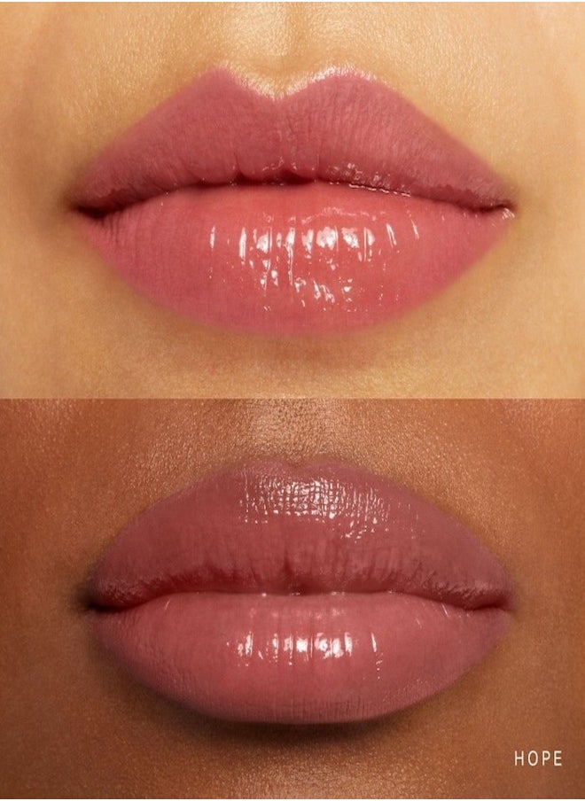 Rare Beauty "Rare Beauty by Selena Gomez Soft Pinch Tinted Lip Oil Stain - Hope (nude mauve, 3ml) - Hydrating, Lightweight, and Long-Lasting Lip Tint with a Glossy Finish"  - Image 2