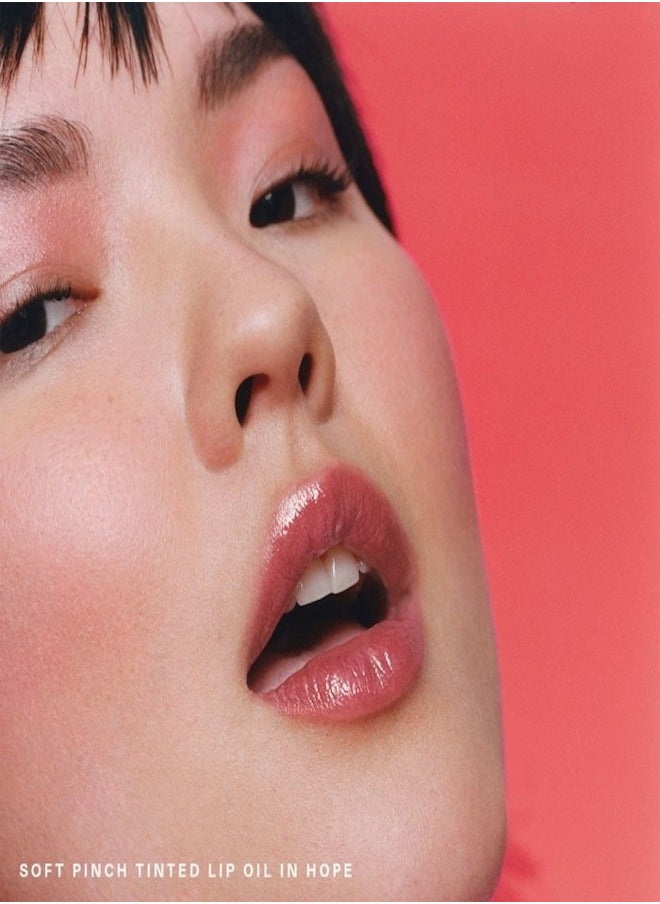 Rare Beauty "Rare Beauty by Selena Gomez Soft Pinch Tinted Lip Oil Stain - Hope (nude mauve, 3ml) - Hydrating, Lightweight, and Long-Lasting Lip Tint with a Glossy Finish"  - Image 3