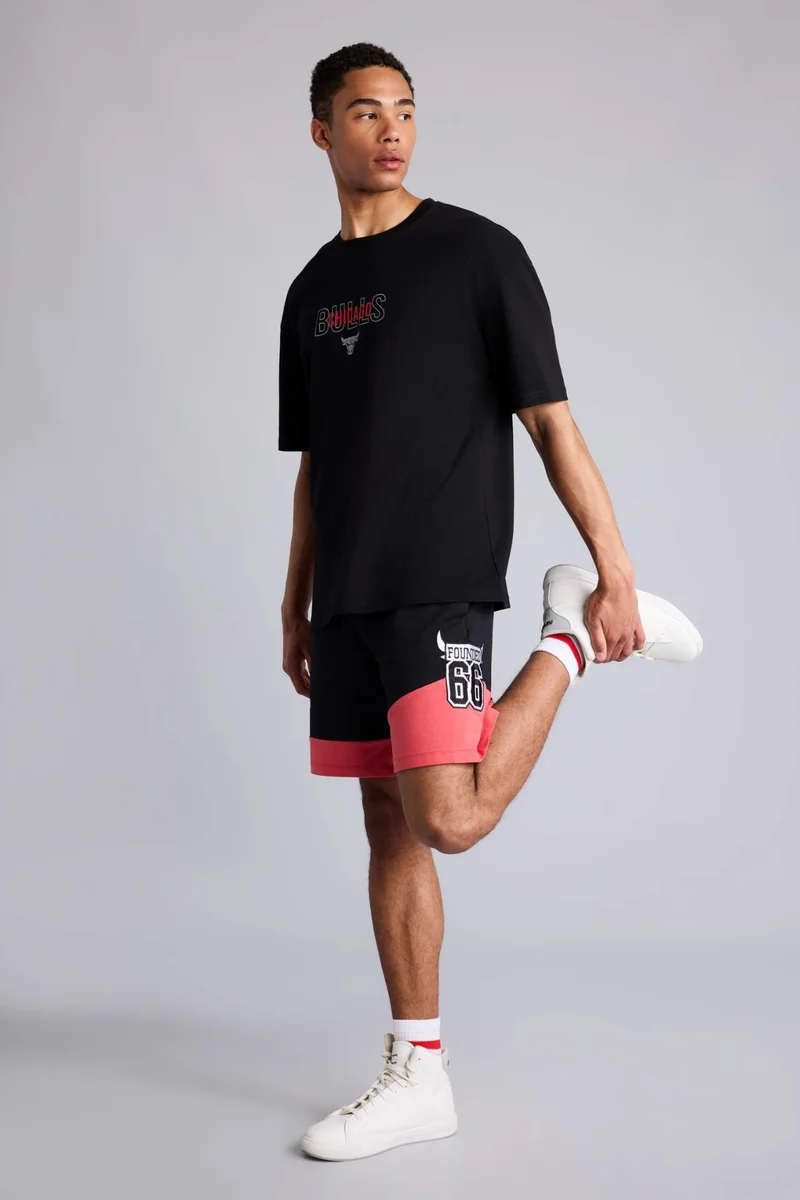 DeFacto NBA Chicago Bulls Oversize Short Sleeve T-Shirt