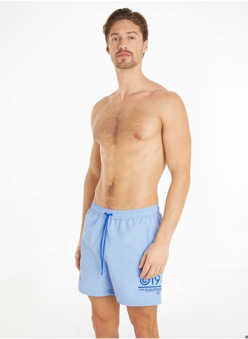 TOMMY HILFIGER Men's Swim Shorts - Polyester, Blue  - Image 1