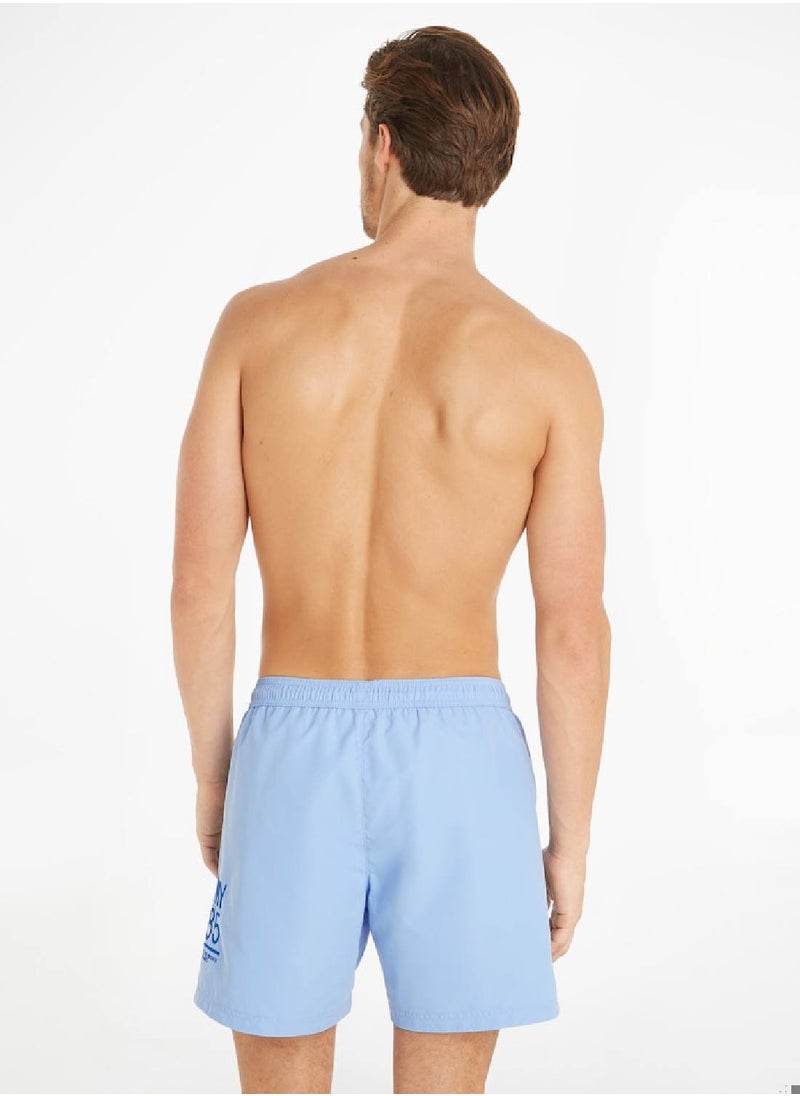 TOMMY HILFIGER Men's Swim Shorts - Polyester, Blue  - Image 3