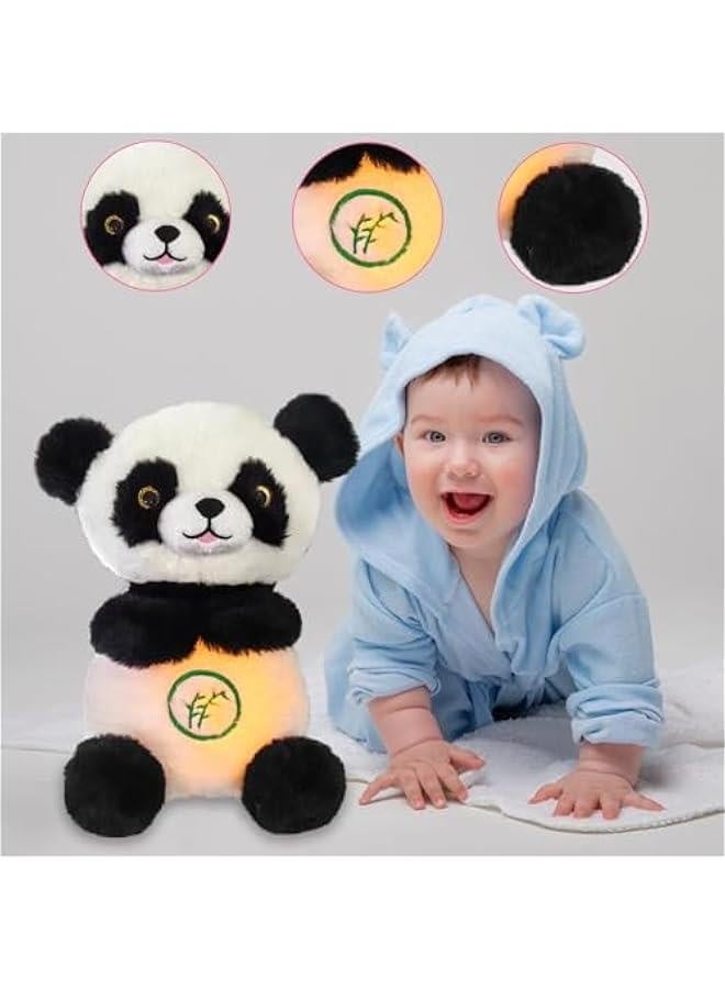 Breathing Stuffed Animal, Breathing Panda Sleep Buddy, Soothe Snuggle Panda Plush with Realistic Breathing Motion and Lights Music (Panda-b) - Image 5