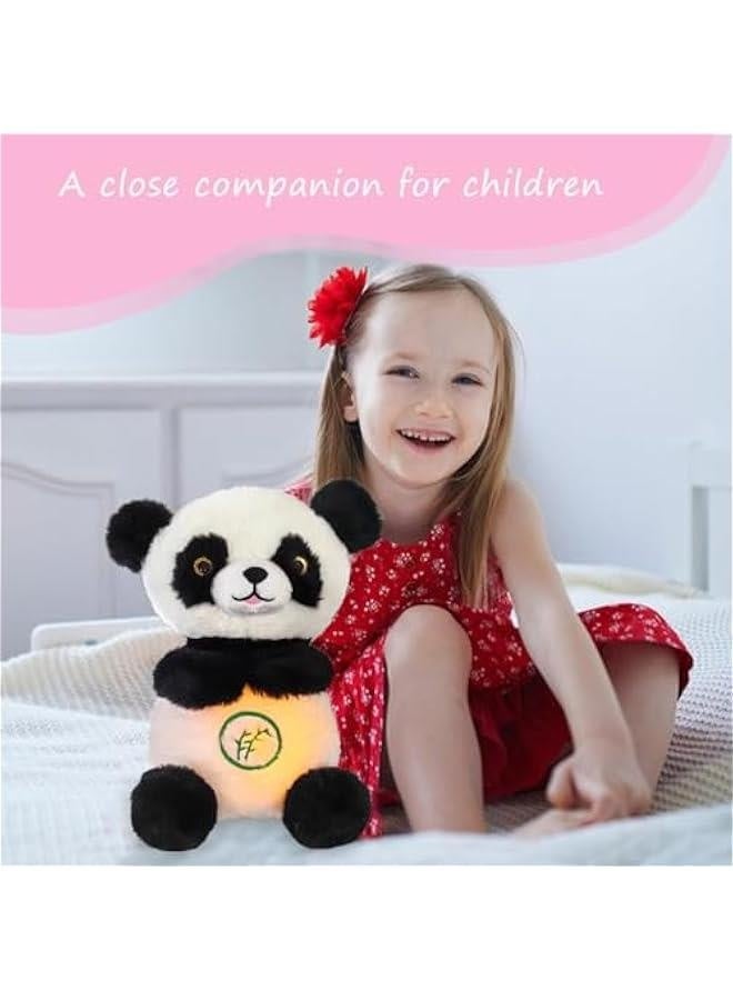 Breathing Stuffed Animal, Breathing Panda Sleep Buddy, Soothe Snuggle Panda Plush with Realistic Breathing Motion and Lights Music (Panda-b) - Image 2