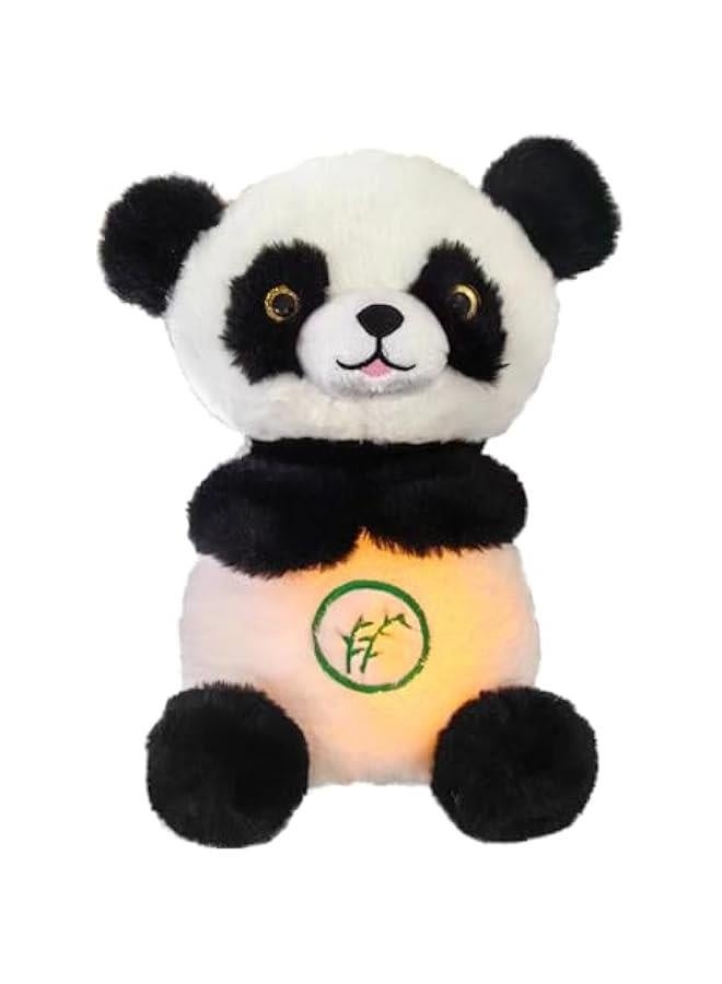 Breathing Stuffed Animal, Breathing Panda Sleep Buddy, Soothe Snuggle Panda Plush with Realistic Breathing Motion and Lights Music (Panda-b) - Image 1