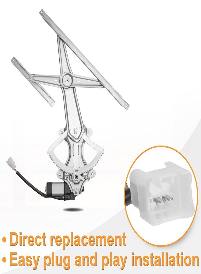 NPAUTO منظم نافذة كهربائية أمامي يسار جهة السائق من NPAUTO مع محرك بديل لسيارة تويوتا كورولا موديلات 2003-2008، رقم القطعة 741-505 - Image 5