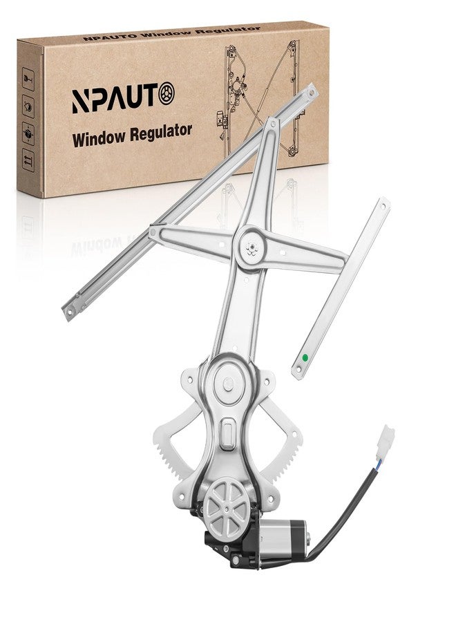 NPAUTO منظم نافذة كهربائية أمامي يسار جهة السائق من NPAUTO مع محرك بديل لسيارة تويوتا كورولا موديلات 2003-2008، رقم القطعة 741-505 - Image 1