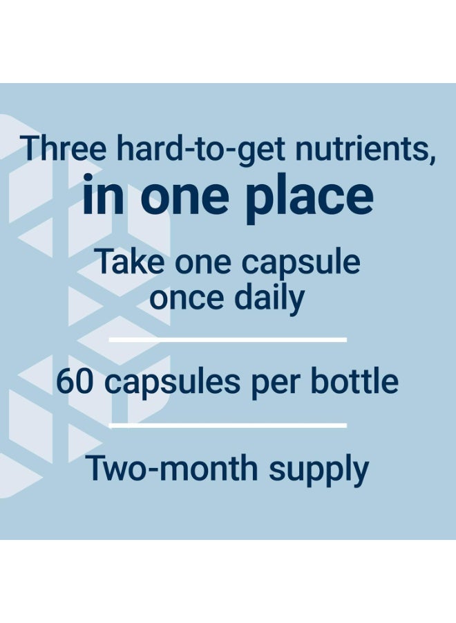 لايف إكستنشن تمديد الحياة، فيتامينات د و ك مع اليود البحري، 60 كبسولة - Image 3